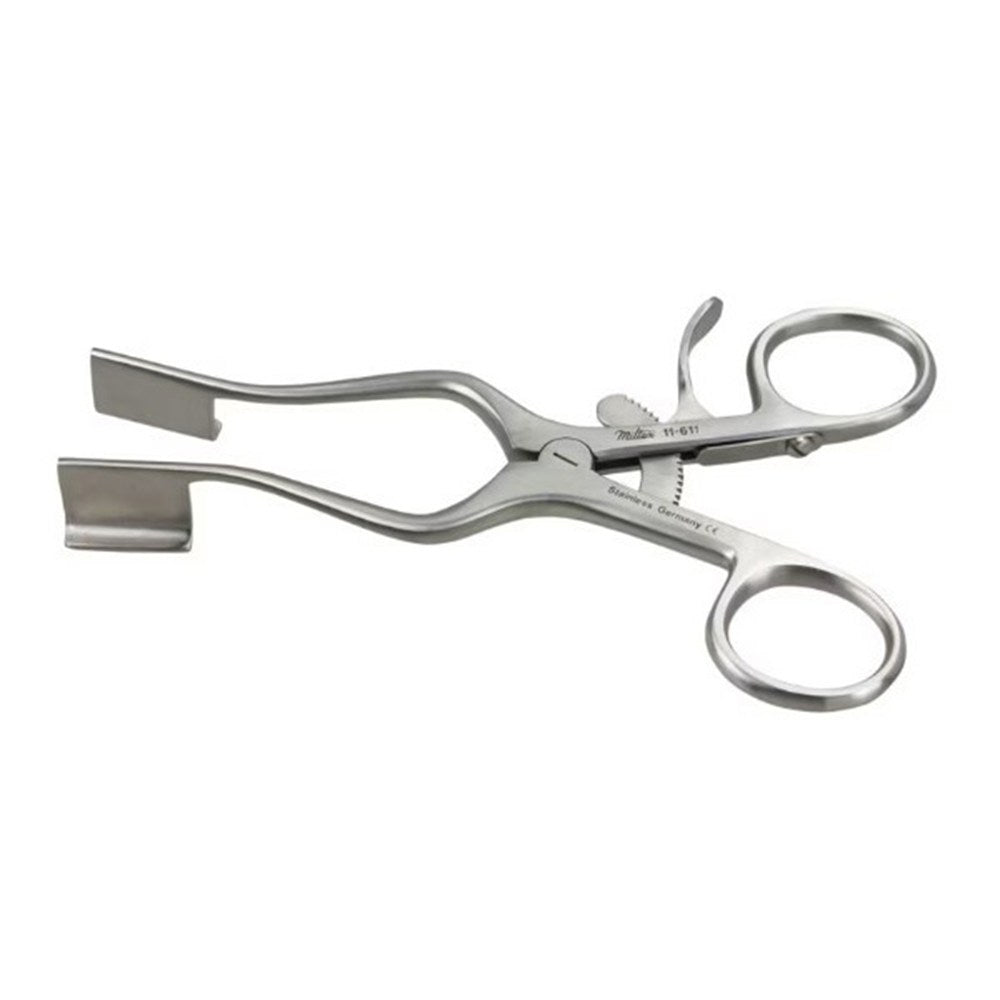 MILTEX WEITLANER Retractor, 9-1/2" (240mm), Sharp, 3 X 4 Teeth, 6" (155mm) Spread. MPN: 11-620