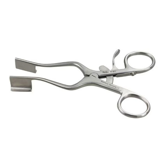 MILTEX WEITLANER Retractor, 9-1/2" (240mm), Sharp, 3 X 4 Teeth, 6" (155mm) Spread. MPN: 11-620