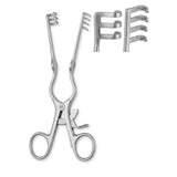 MILTEX BECKMAN-WEITLANER Retractor, 9" (22.9 cm), sharp, 3 X 4 teeth, hinge blades. MPN: 11-642-SH
