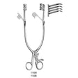MILTEX BECKMAN-ADSON Retractor, 12-1/2" (31.8 cm), hinged, sharp 4 X 4 teeth 1-3/4" (4.4 cm) X 1-1/4" (3.2 cm). MPN: 11-686