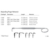 MILTEX MEYERDING Finger Retractor, 7" (17.8 cm), style C., blade 1/8" (.32 cm) X 1/4" (.64 cm). MPN: 11-92 - Image 4