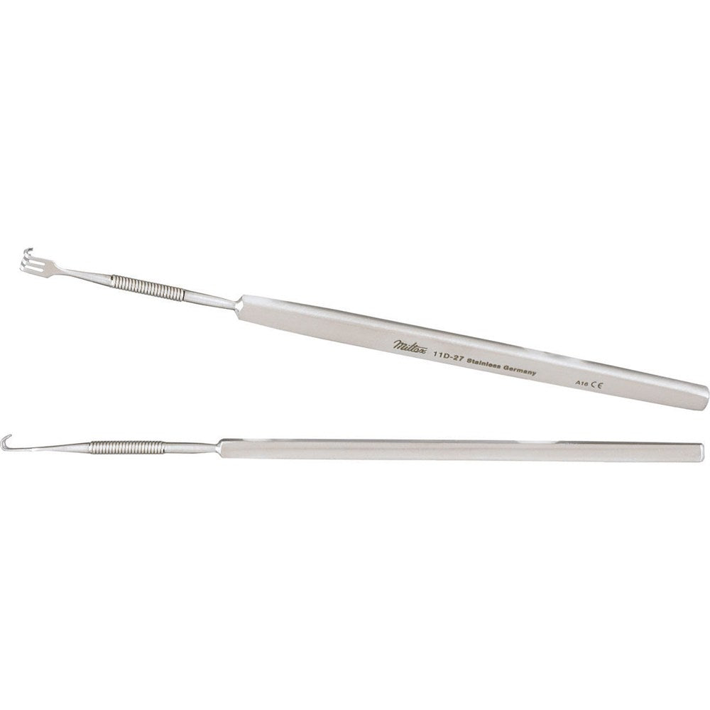 MILTEX Flexible Neck Rake Retractor, 3 sharp prongs. MPN: 11D-27