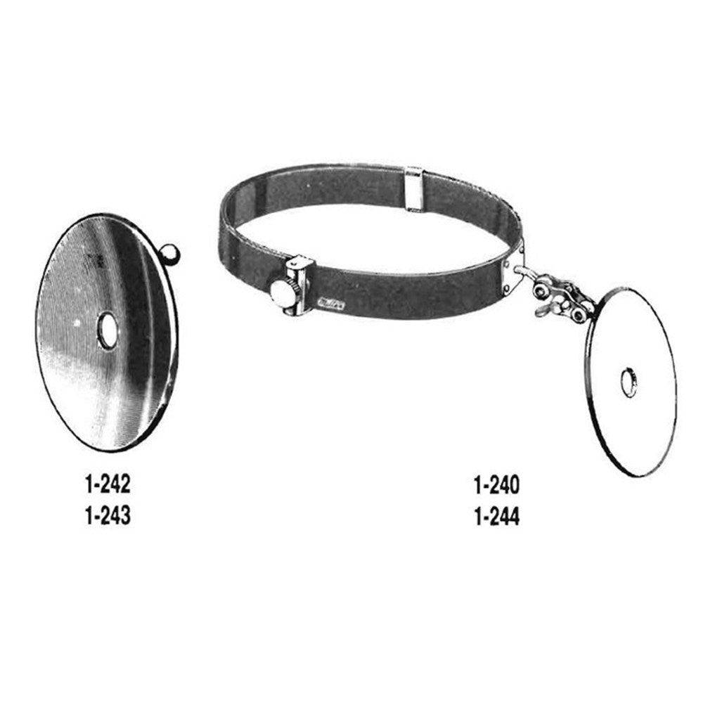 MILTEX Head Mirror, Standard Size, 3-5/8" (91mm), Diameter. MPN: 1-242