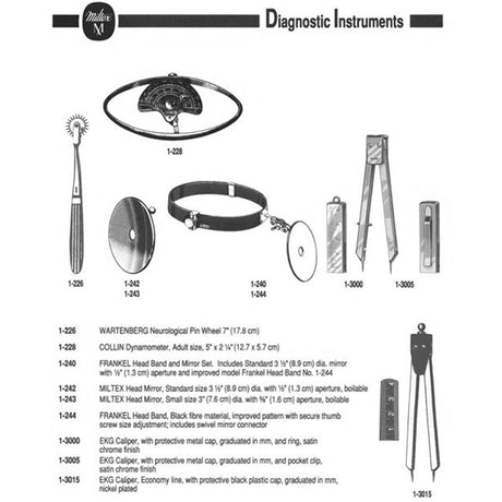 MILTEX EKG Caliper, 5-5/8" (144mm) (Graduated In mm), Nickel Plated. MPN: 1-3015 - Image 2