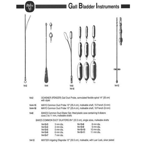 MILTEX BAKES Common Duct Dilator, 8-1/4" (22.2 cm), 9 mm diameter. MPN: 14-10-9 - Image 2