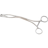 MILTEX LOVELACE Gall Bladder Forceps, 7-1/4" (18.4 cm), angular, 1" (2.5 cm) wide jaws. MPN: 14-66