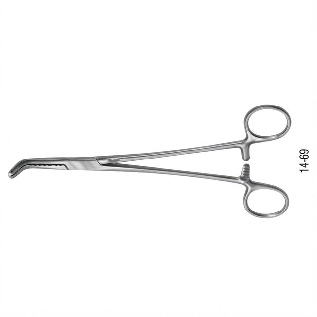 MILTEX MALIK Cystic Duct Catheter Clamp for Cholangiography, 8-1/2" (21.6 cm). MPN: 14-69