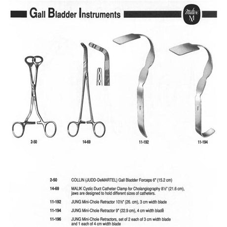 MILTEX MALIK Cystic Duct Catheter Clamp for Cholangiography, 8-1/2" (21.6 cm). MPN: 14-69 - Image 2