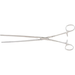 MILTEX KOCHER Forceps, 10-3/4" (272mm), Straight, Longitudinal Serrations. MPN: 16-120