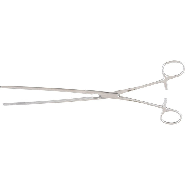 MILTEX KOCHER Forceps, 10-3/4" (272mm), Straight, Longitudinal Serrations. MPN: 16-120