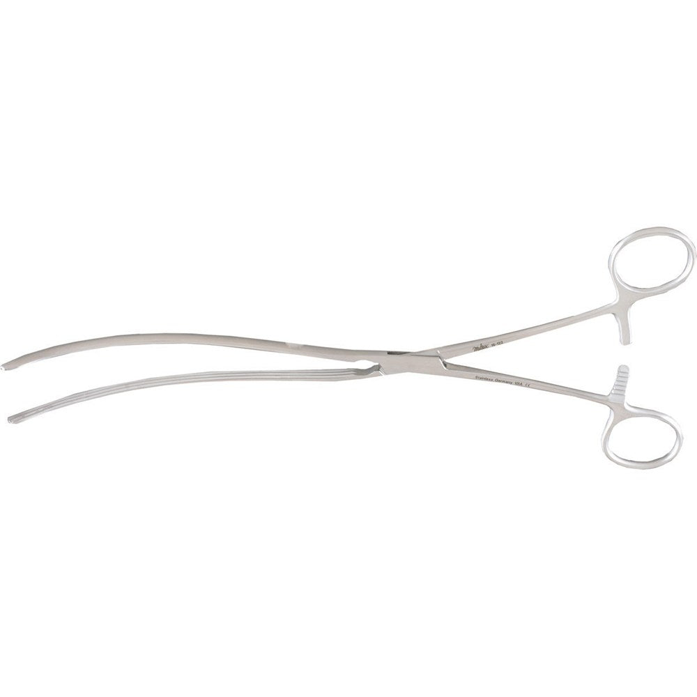 MILTEX KOCHER Forceps, 10-3/4" (272mm), Curved, Longitudinal Serrations. MPN: 16-122