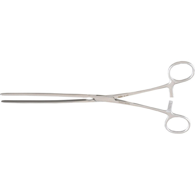 MILTEX SCUDDER Intestinal Forceps, 9-1/2" (24.1 cm), straight, solid smooth blades. MPN: 16-140