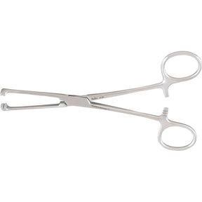 MILTEX ALLIS-NC Non-Crushing Tissue Forceps, 6" (155mm), with Double Row of Non-Traumatic Teeth. MPN: 16-25