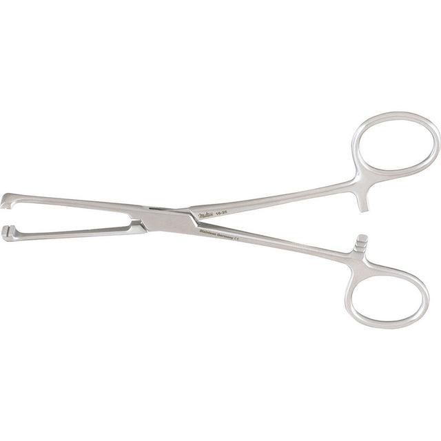 MILTEX ALLIS-NC Non-Crushing Tissue Forceps, 6" (155mm), with Double Row of Non-Traumatic Teeth. MPN: 16-25