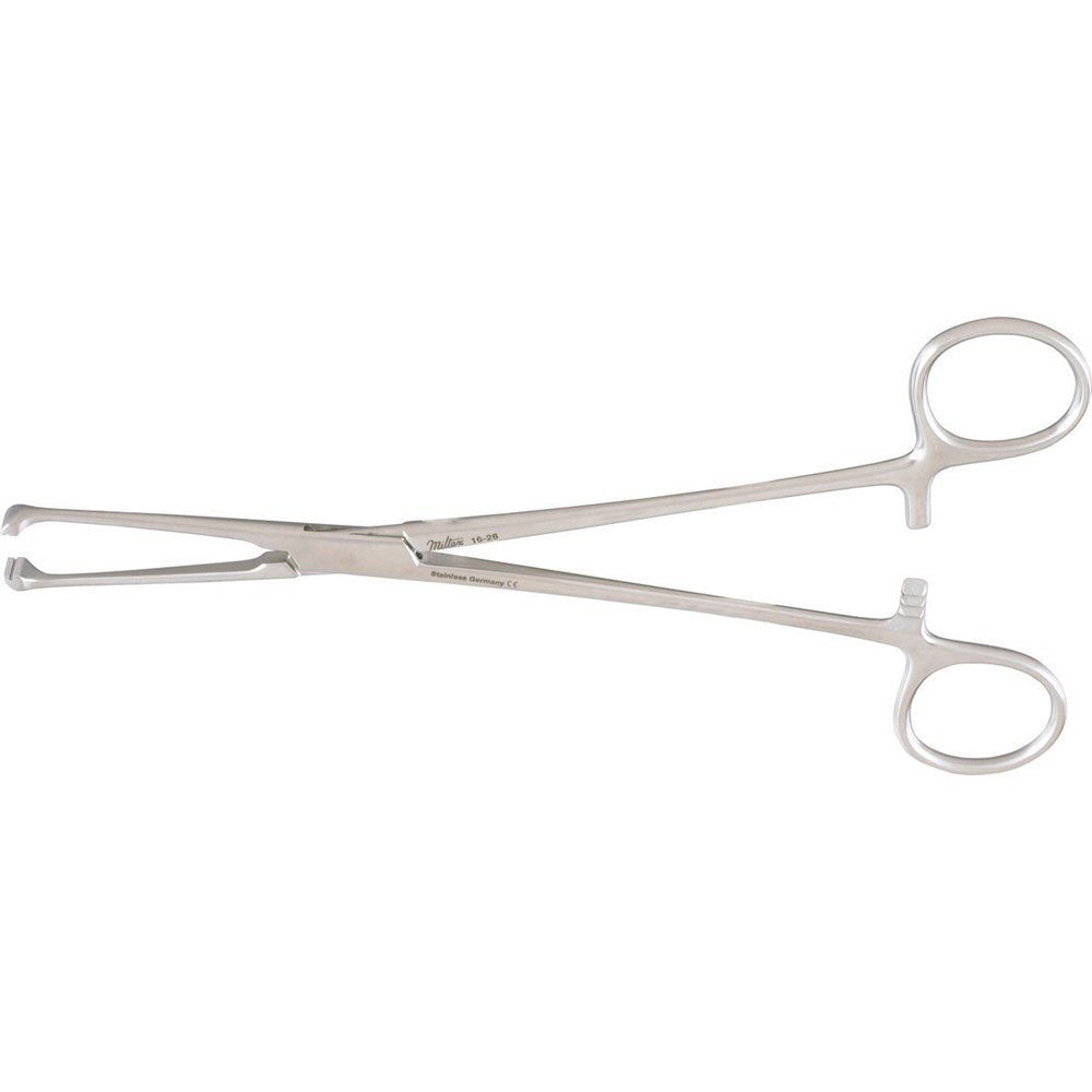 MILTEX ALLIS-NC Non-Crushing Tissue Forceps, 7-1/2" (193mm), with Double Row of Non-Traumatic Teeth. MPN: 16-26