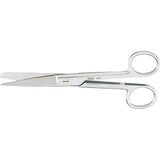 MILTEX Utility Scissors straight, sharp/blunt, one serrated blade, extra heavy, Length= 6-1/2" (16.5 cm). MPN: 1700