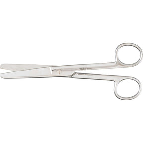 MILTEX Utility Scissors straight, blunt/blunt, one serrated blade, extra heavy, Length= 6-1/2" (16.5 cm). MPN: 1702