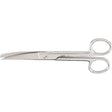 MILTEX Utility Scissors curved, sharp/blunt, one serrated blade, extra heavy, Length= 6-1/2" (16.5 cm). MPN: 1704
