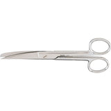 MILTEX Utility Scissors curved, sharp/blunt, one serrated blade, extra heavy, Length= 6-1/2" (16.5 cm). MPN: 1704
