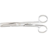 MILTEX Utility Scissors curved, blunt/blunt, one serrated blade, extra heavy, Length= 6-1/2" (16.5 cm). MPN: 1706