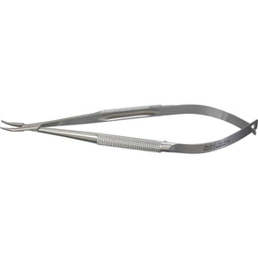 Miltex Micro Needle Holder, 5½" (14 cm), Curved, Round Handles, 0.75 mm and 1.0 mm Tips. MPN: 17-1000