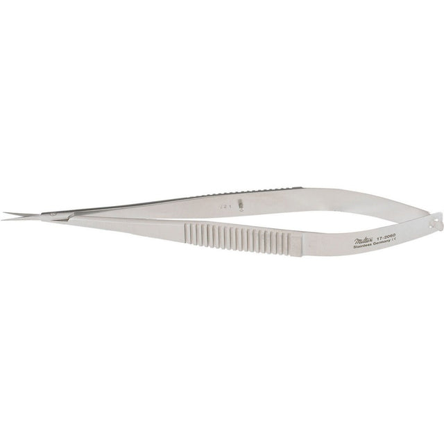MILTEX Micro Surgery Scissors, sharp points, 6" (15.2 cm), straight, 8 mm blades, flat handles. MPN: 17-2060