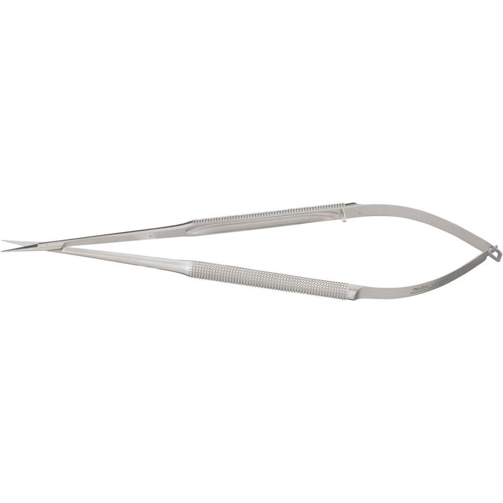 MILTEX Micro Surgery Scissors, sharp points, 7-1/8" (18.1 cm), straight, 6 mm blades, round handles. MPN: 17-2160