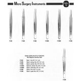 MILTEX SWISS Jeweler Style Forceps, 4-3/8" (110mm) Non-Magnetic Stainless Steel, Style 3C, Narrow, Fine Jaw. MPN: 17-303C - Image 3