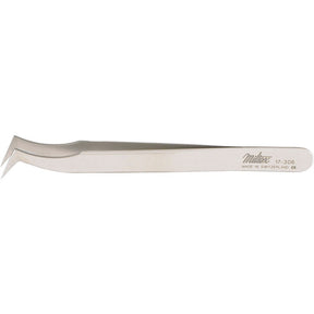 MILTEX SWISS Jeweler Style Forceps, 4-5/8" (116mm) Non-Magnetic Stainless Steel, Style 6, Pickup Jaw. MPN: 17-306
