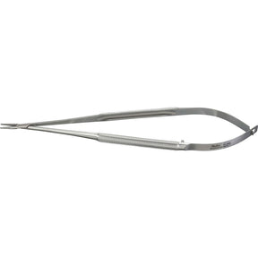 Miltex Micro Needle Holder, 7⅛" (18.1 cm), Straight, Round Handles, 0.6 mm Tips. MPN: 17-980