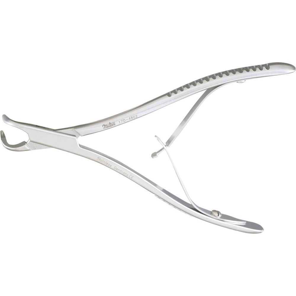 MILTEX Micro FRIEDMAN Rongeur, 5-1/2" (14cm), 90 degree angled, 1.3mm wide jaws, very delicate. MPN: 17D-4802