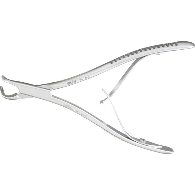 MILTEX Micro FRIEDMAN Rongeur, 5-1/2" (14cm), 90 degree angled, 1.3mm wide jaws, very delicate. MPN: 17D-4802