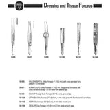 MILTEX ZIEGLER Cilia Forceps, 3-1/2" (90mm), 2.6mm Wide Serrated Jaws. MPN: 18-1104 - Image 2