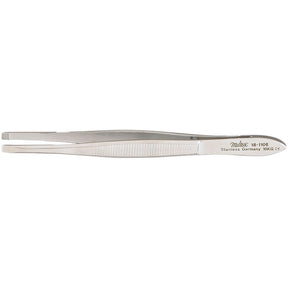 MILTEX DOUGLAS Cilia Forceps, 3-1/2" (89mm), 2.5mm Wide, with Fine Horizontal Serrations. MPN: 18-1106