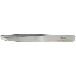 MILTEX Swiss Cilia and Suture Forceps, 3-3/4" (96mm), 2.8mm Wide Slanted Smooth Jaws. MPN: 18-1107