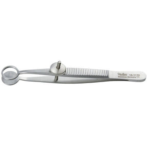 MILTEX LAMBERT Chalazion Forceps, 3-5/8" (91.9mm), Fenestrated Jaw, 11mm wide. MPN: 18-1174
