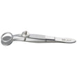 MILTEX HUNT Chalazion Forceps, 3-7/8" (97.5mm), Fenestrated Jaw, Inside Ring Diameter 12mm. MPN: 18-1178