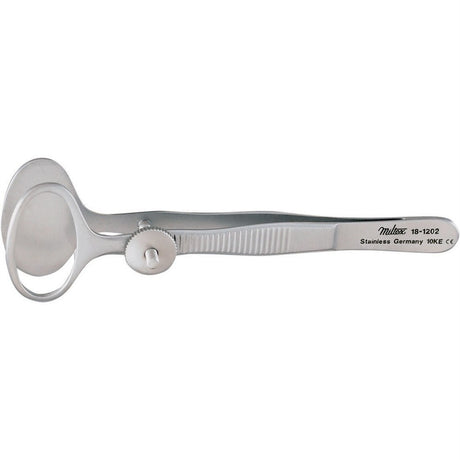 MILTEX DESMARRES Chalazion Forceps, 3-1/2" (90mm), Medium Size, 11.5mm X 22.5mm Inside Diameter of Fenestrated Jaw. MPN: 18-1202