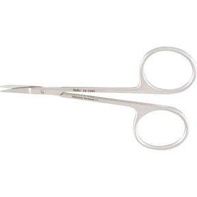 MILTEX BONN Miniature Iris Scissors, 3-1/2" (8.9 cm), curved, with 15 mm blades. MPN: 18-1394
