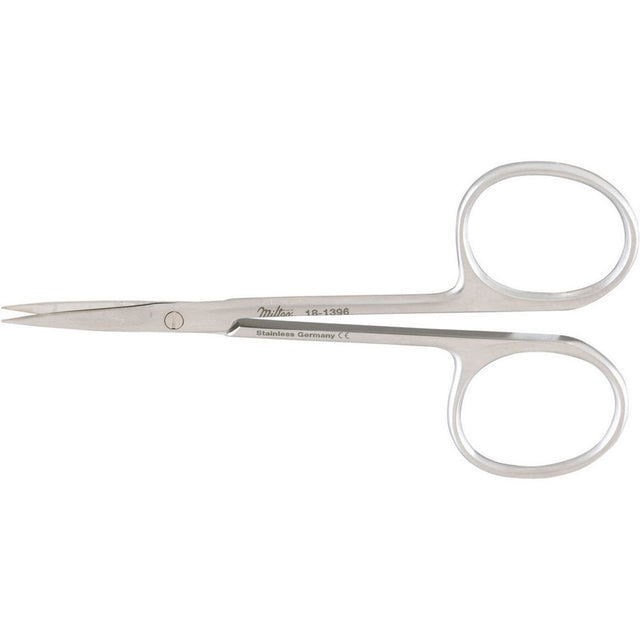 MILTEX Iris Scissors, 3-1/2" (8.9 cm), straight, with 20 mm blades, delicate. MPN: 18-1396