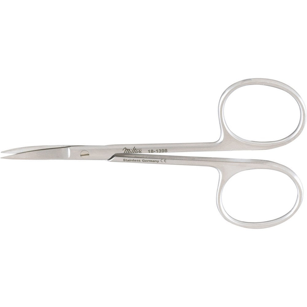MILTEX Iris Scissors, 3-1/2" (8.9 cm), curved, with 20 mm blades, delicate. MPN: 18-1398