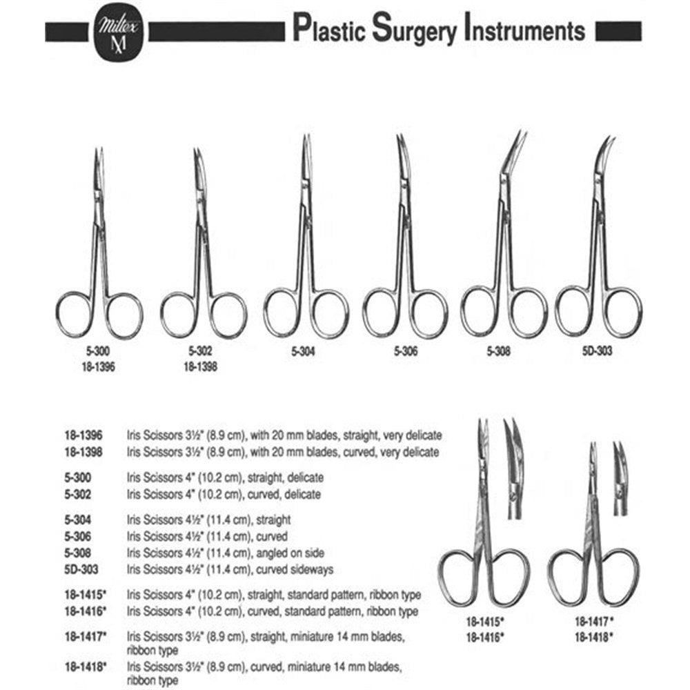 MILTEX Iris Scissors, 3-1/2" (8.9 cm), curved, with 20 mm blades, delicate. MPN: 18-1398 - Image 4