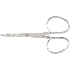 MILTEX Iris Scissors, 3-3/4" (96mm), Straight, 18,5mm Blades, Ribbon Type Handle. MPN: 18-1417