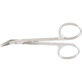 MILTEX WILMER Conjunctival Scissors, 4-1/8" (104mm), Blades Angled on Flat, 5/8" (15mm) Blade. MPN: 18-1440