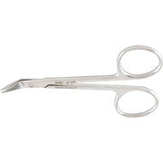 MILTEX WILMER Conjunctival Scissors, 4-1/8" (104mm), Blades Angled on Flat, 5/8" (15mm) Blade. MPN: 18-1440