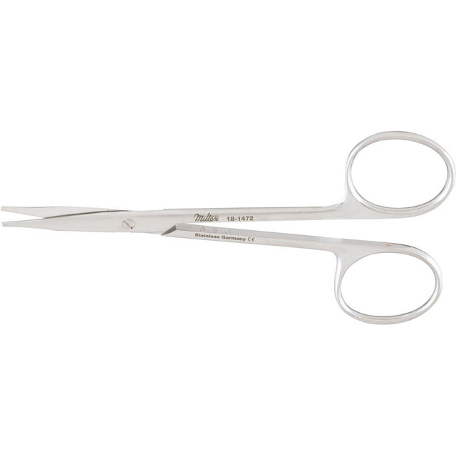 MILTEX STEVENS Tenotomy Scissors, 4-1/2" (115mm), Straight, Long Blades, Blunt Points. MPN: 18-1472