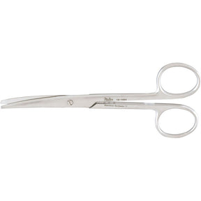 MILTEX ENUCLEATION Scissors, 5" (127mm), Light Curve, Rounded Blades, Blunt Tips. MPN: 18-1494