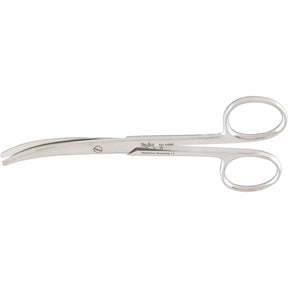 MILTEX ENUCLEATION Scissors, 5" (127mm), Medium Curve, Rounded Blades, Blunt Tips. MPN: 18-1496