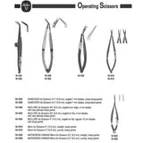 MILTEX MCCLURE Iris Scissors, 3-3/4" (94mm), Angled on Flat, Sharp Tips. MPN: 18-1552 - Image 2