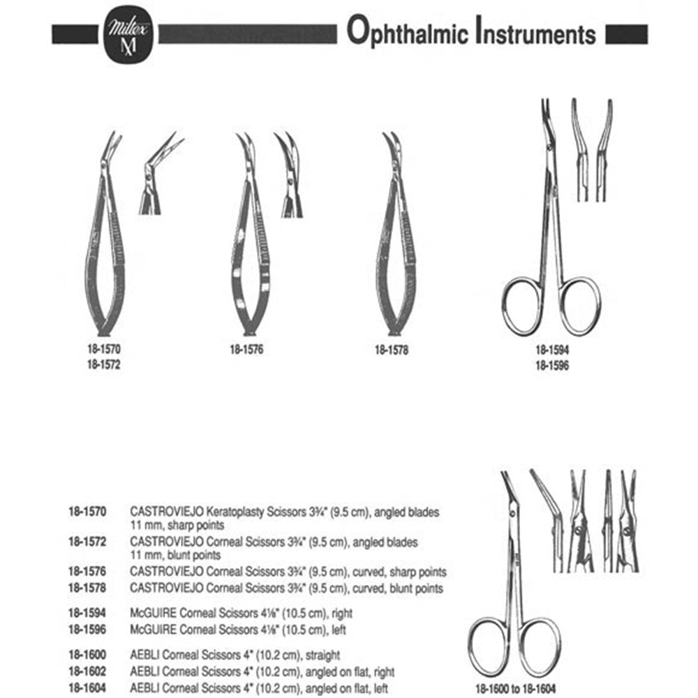 MILTEX AEBLI Corneal Scissors, 4" (10.2 cm), straight. MPN: 18-1600 - Image 3